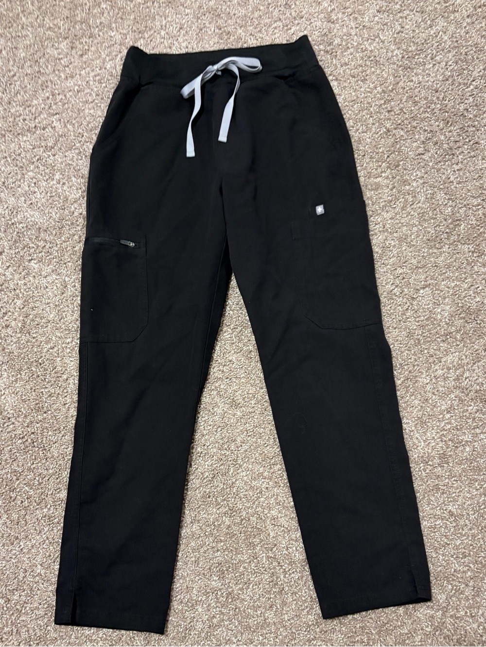 FIGS HW Yola Skinny Scrub Pants Women's Small PO 2721 Black
